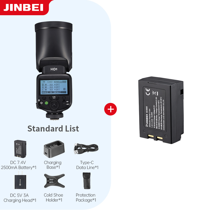 Photography Kit - طقم إضاءة فلاش كاميرا JINBEI HD-1