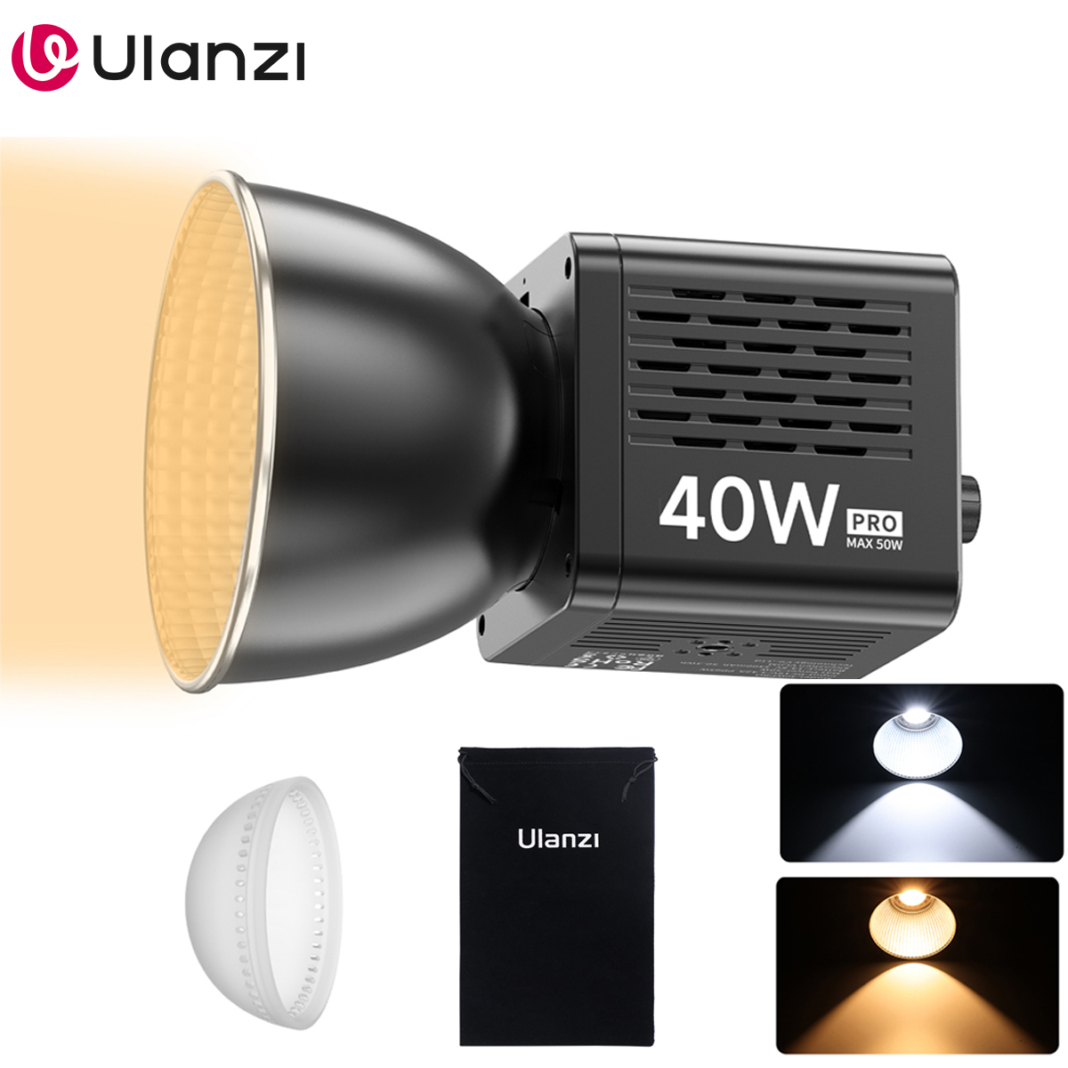 Strobe Light Studio - إضاءة فيديو Ulanzi 40W Pro COB
