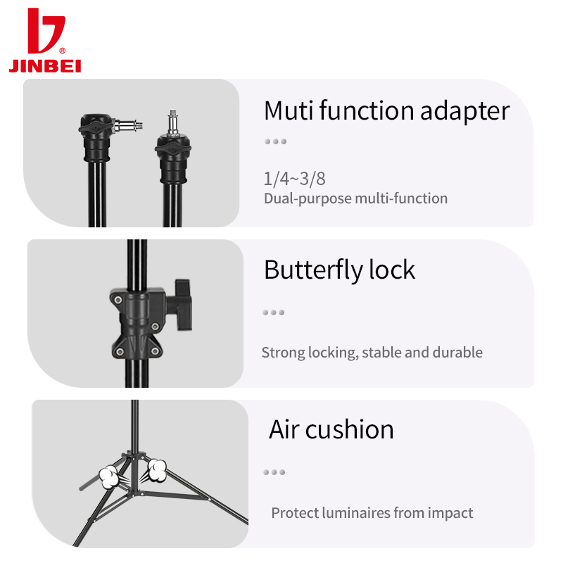 حامل إضاءة احترافي JINBEI MZ-2 - مراجعة Photography Lighting وسعره