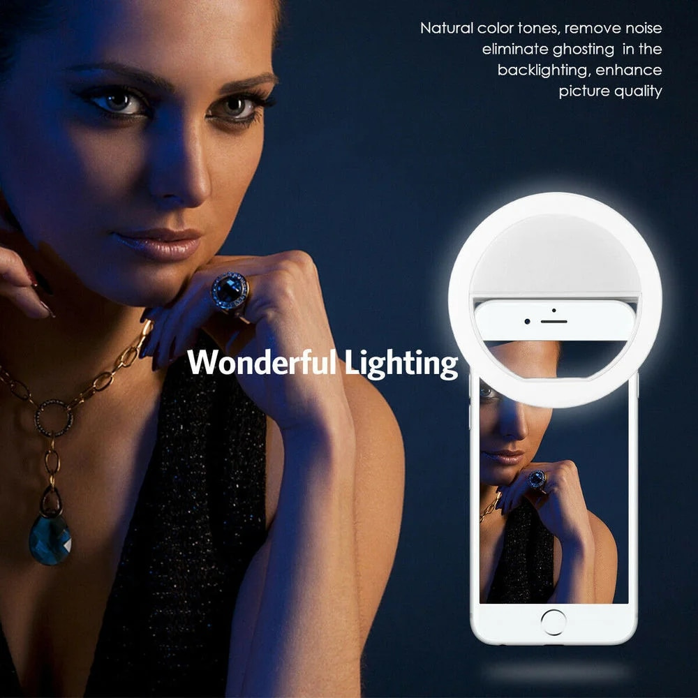 ضوء سيلفي LED قابل للشحن عبر U - مراجعة Photography Lighting وسعره