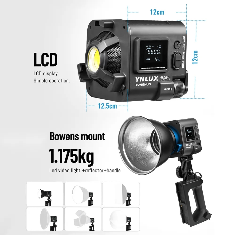 ضوء فيديو LED محمول باليد YONG - مراجعة Photography Lighting وسعره