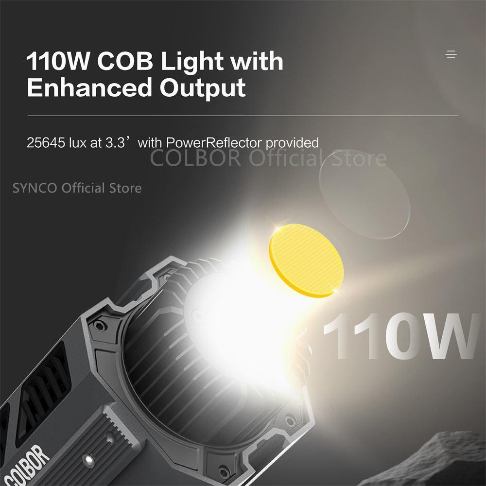COLBOR-CL100X COB LED ضوء ، مص - مراجعة Strobe Light Studio وسعره