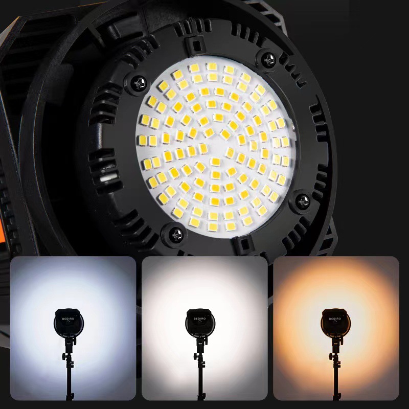 300 واط مصباح الشمس LED الفيدي - مراجعة Strobe Light Studio وسعره
