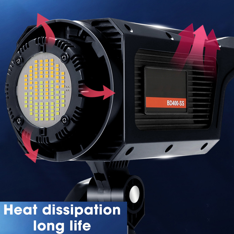 300 واط مصباح الشمس LED الفيدي - مراجعة Strobe Light Studio وسعره