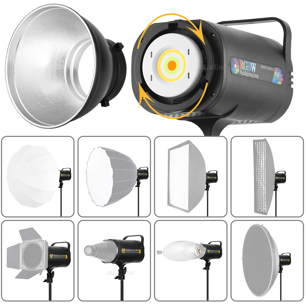 RGB مصباح ليد الفيديو الضوئي ا - مراجعة Strobe Light Studio وسعره