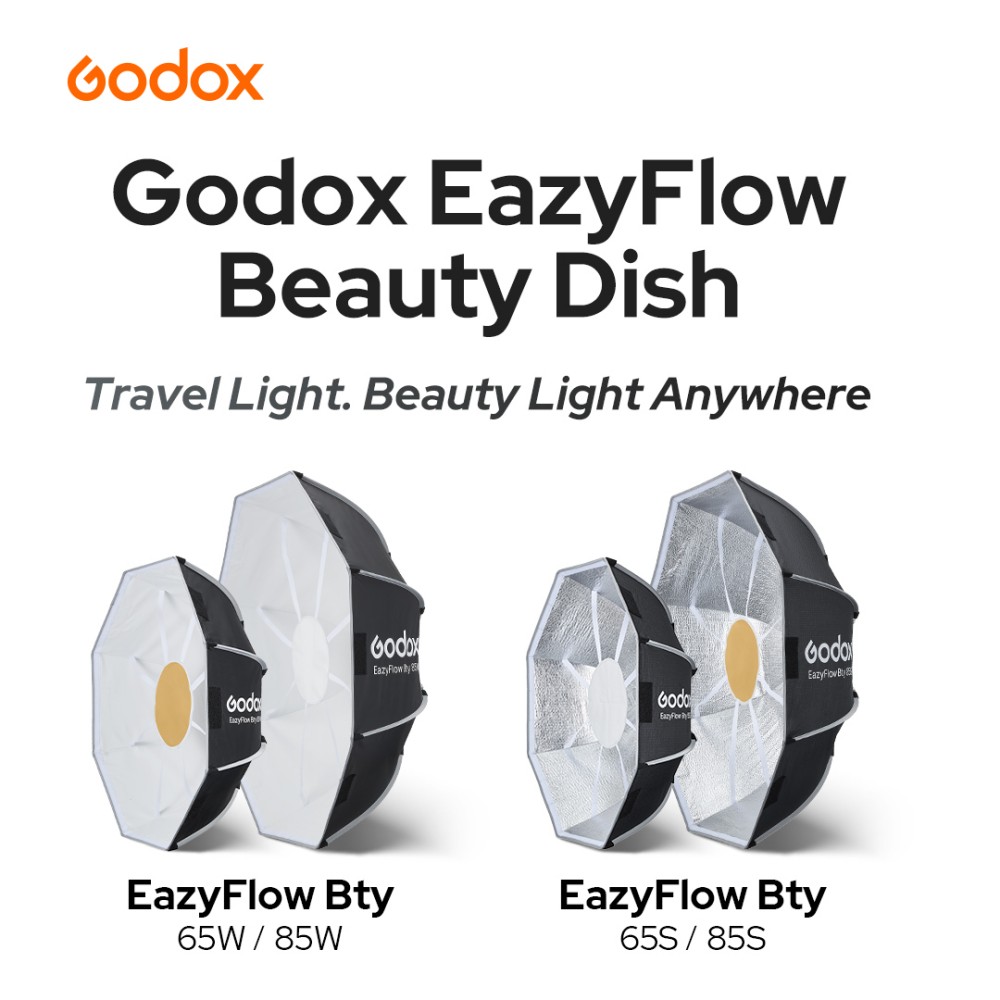 Godox EazyFlow Bty 65S/85S طبق - مراجعة Beauty Dish Softbox وسعره