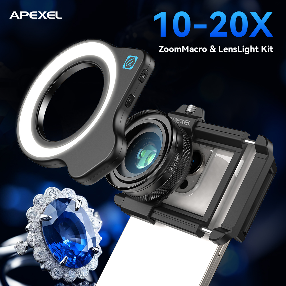 عدسة ماكرو للهاتف من APEXEL قا - مراجعة Photography Close Up وسعره