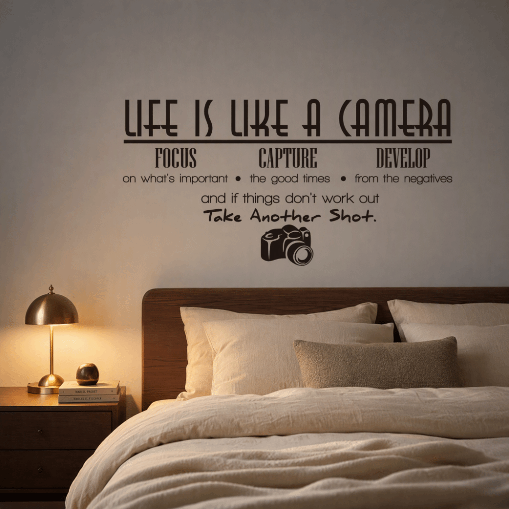 ملصقات جدارية من الفينيل PVC م - مراجعة Photography Quotes وسعره